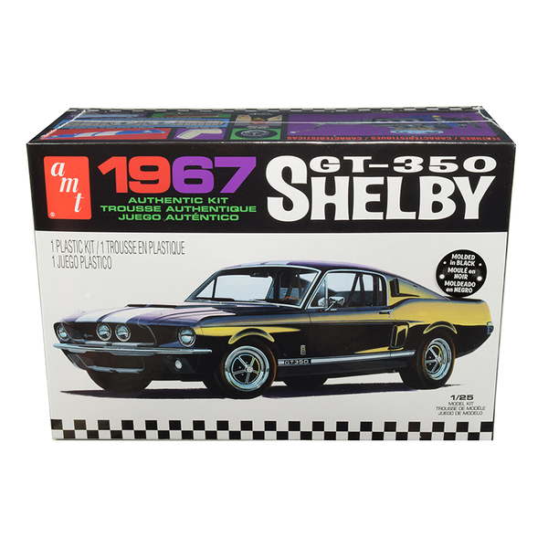 AMT 1967 Ford Mustang Shelby GT350 Model Kit 1/25 Scale Black