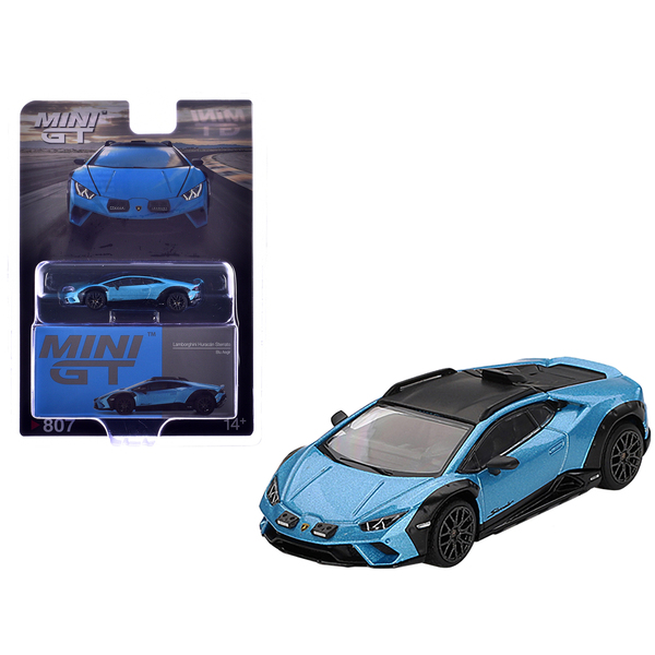 Mini GT Lamborghini Huracan Sterrato Diecast - Blu Aegir Blue