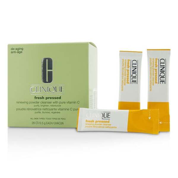 Clinique Fresh Pressed Vitamin C Cleansing Powder - 28 Packets (All Skin Types)