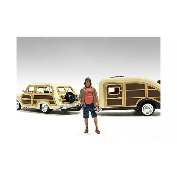 American Diorama 'Campers' Figure 2 - 1/24 Scale, 3-Inch