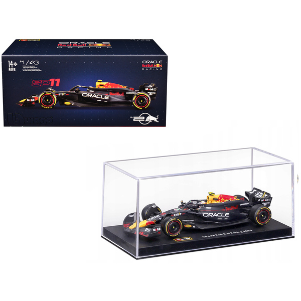 Bburago Red Bull RB20 Sergio Perez 1/43 Diecast with Figure