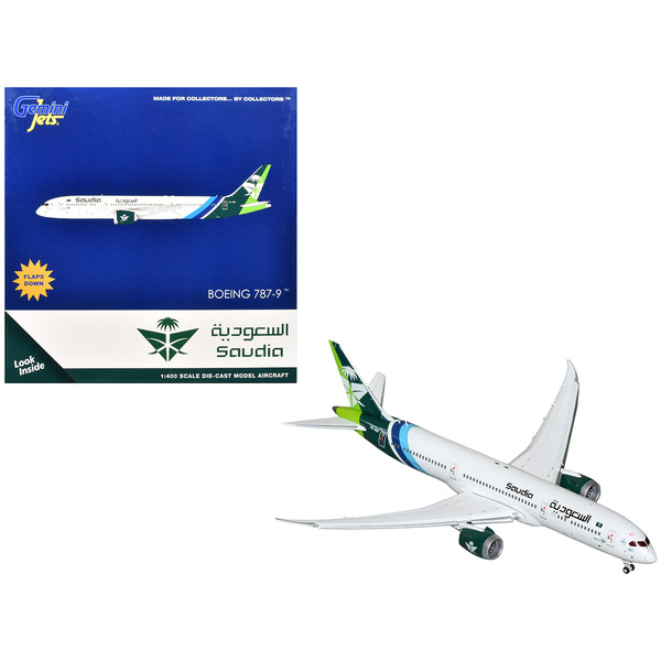 GeminiJets Saudia 787-9 Flaps Down 1/400 White