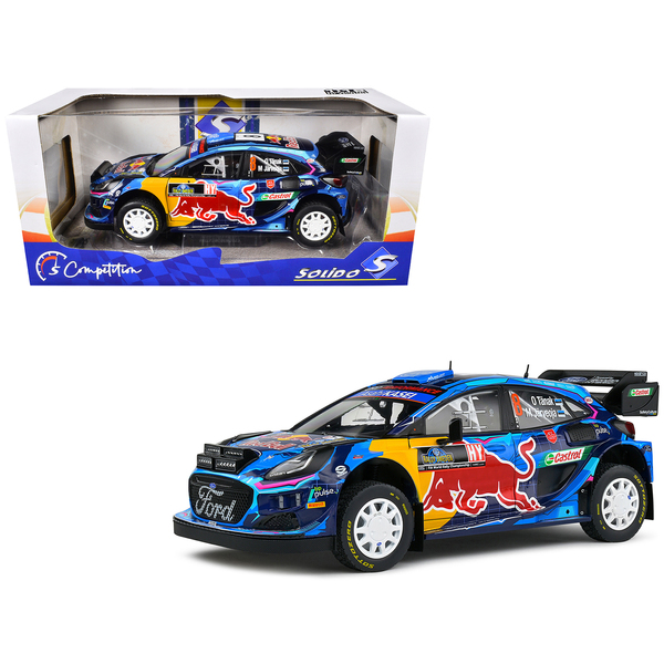 Solido Ford Puma Rally1 Hybrid #8 Ott Tanak 1/18 Diecast Model Car