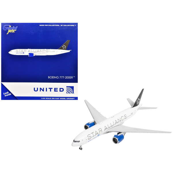 GeminiJets United Airlines Star Alliance 777-200ER 1/400
