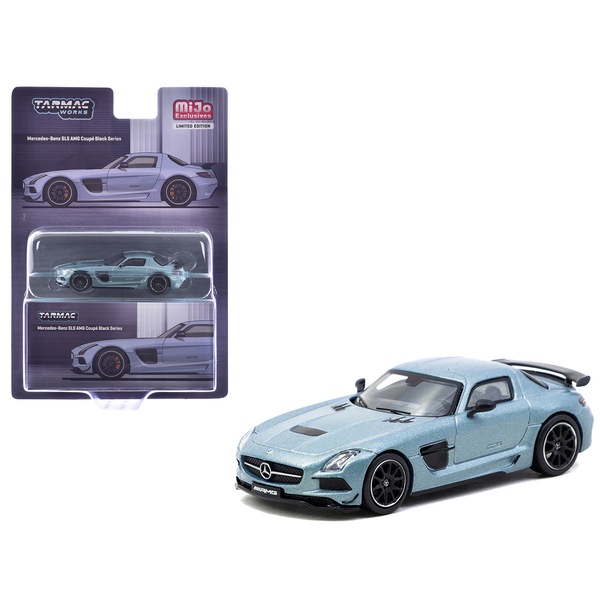 Tarmac Works Mercedes-Benz SLS AMG Matte Blue 1/64 Model