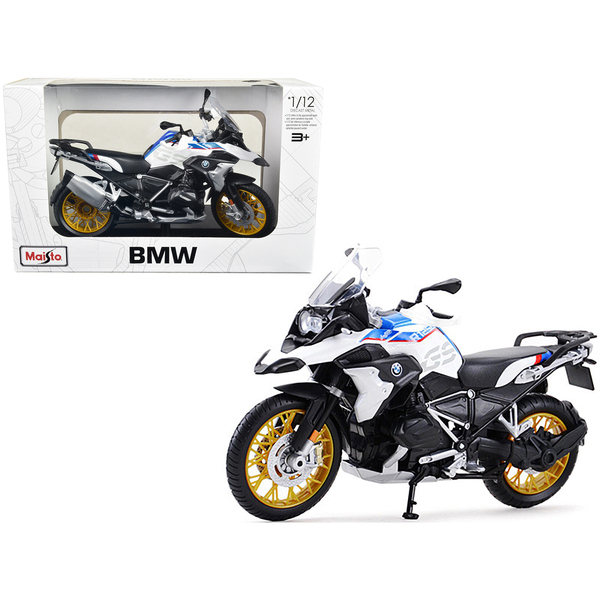 Maisto BMW R1250 GS White/Blue/Red 1:12 Diecast Motorcycle