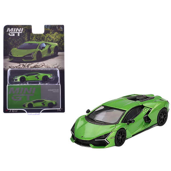 Mini GT Lamborghini Revuelto, Verde Selvans, 2.875in